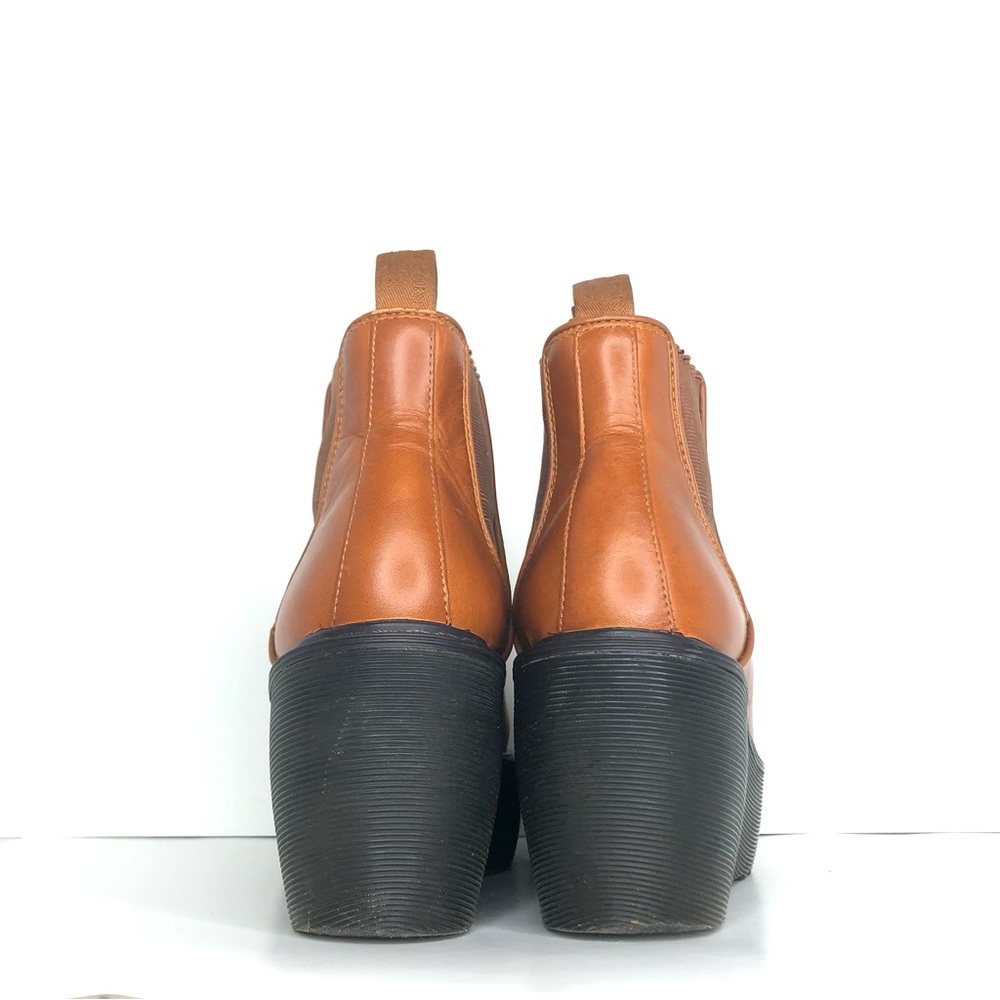 Dr Martens Aerial Chelsea Brown Leather Platform Wedge Bootie Women’s 8 Shoes - Picture 9 of 13